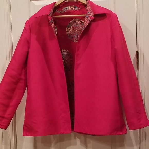 COPY - VINTAGE 70's/80's Chinese Brocade Silk Jacket - Picture 10 of 13